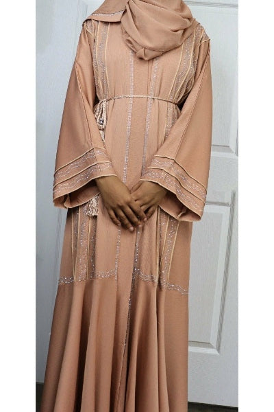 Zoom material Abaya By Qalanjos Fashions